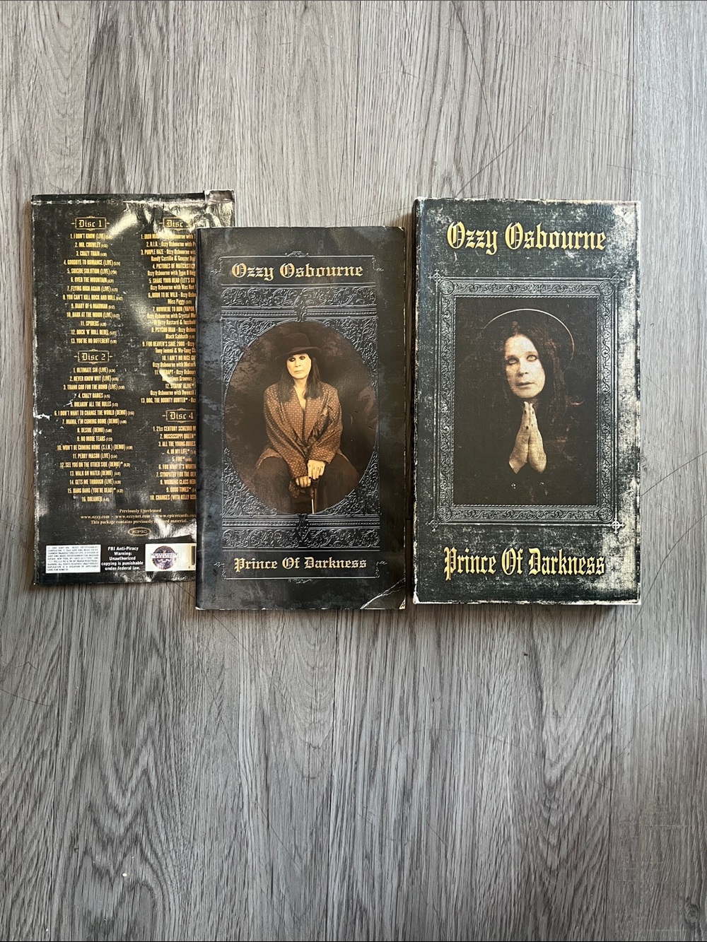 Ozzy Osbourne "Prince of Darkness" VHS Box Set - Black & Gold